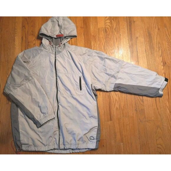 Nike Other - VTG Nike Air Swoosh‎ Full Zip Mesh Lined Windbreaker Jacket XXL Mens Tan Zipper